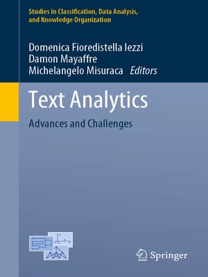 cover image of Text Analytics